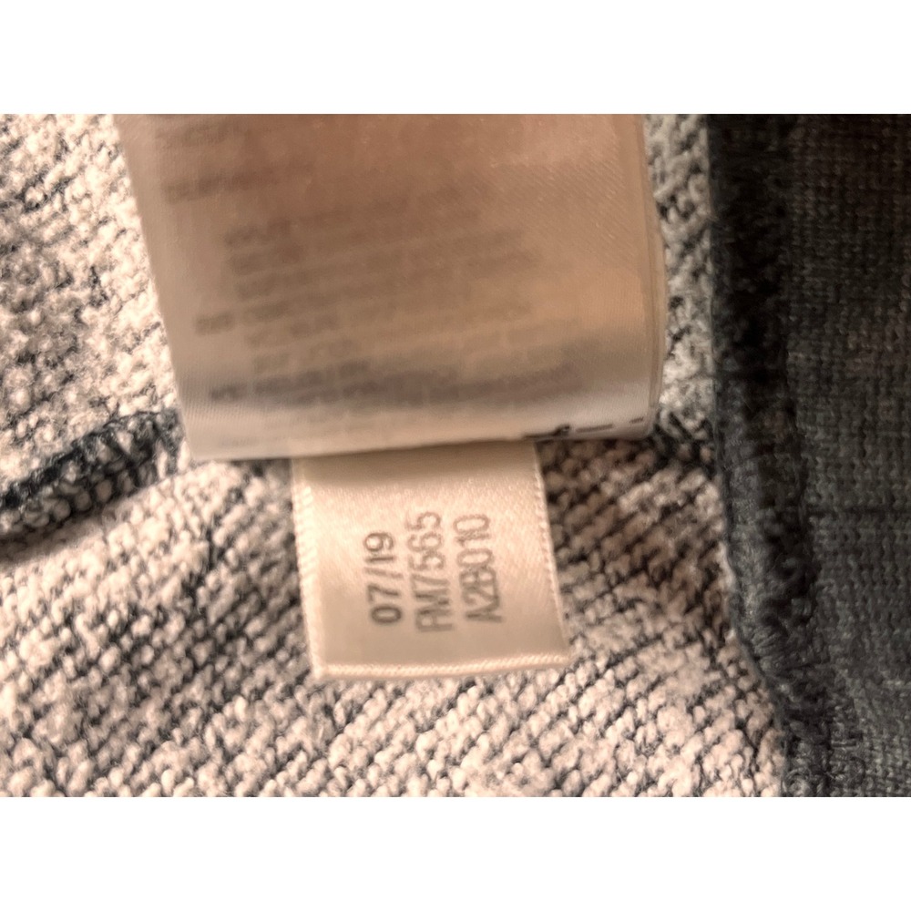 Adidas Gray Pullover Hoodie Sweatshirt Mens LargeTonal Logo Pocket‎ - Picture 5 of 7